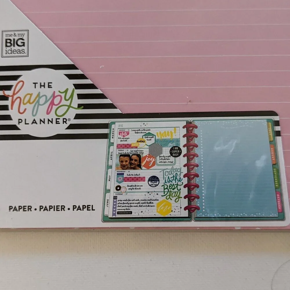 NWT Happy Planner 40 pgs 'Important' Multi Color Classic Sheet Filler Paper Pack